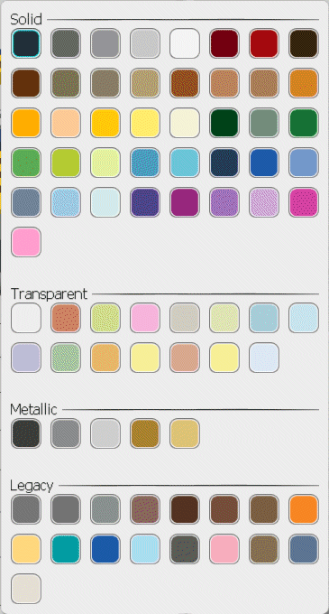 Color palette in LDD Extended mode